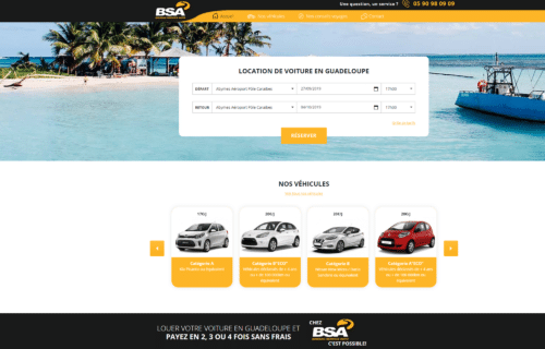 Site e-commerce BSA Location